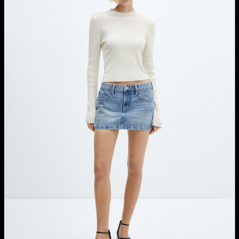 Mango Denim Mini Skirt